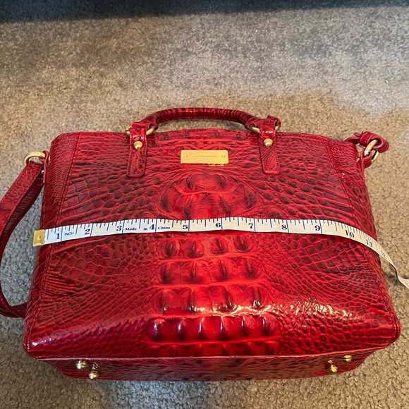 Brahmin Arno Red Glossy Croc Bag - Picture 12 of 15